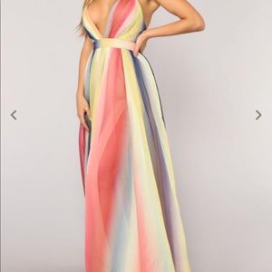 Brand New multicolor maxi dress
